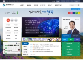 광주광역시 동구청 인증 화면